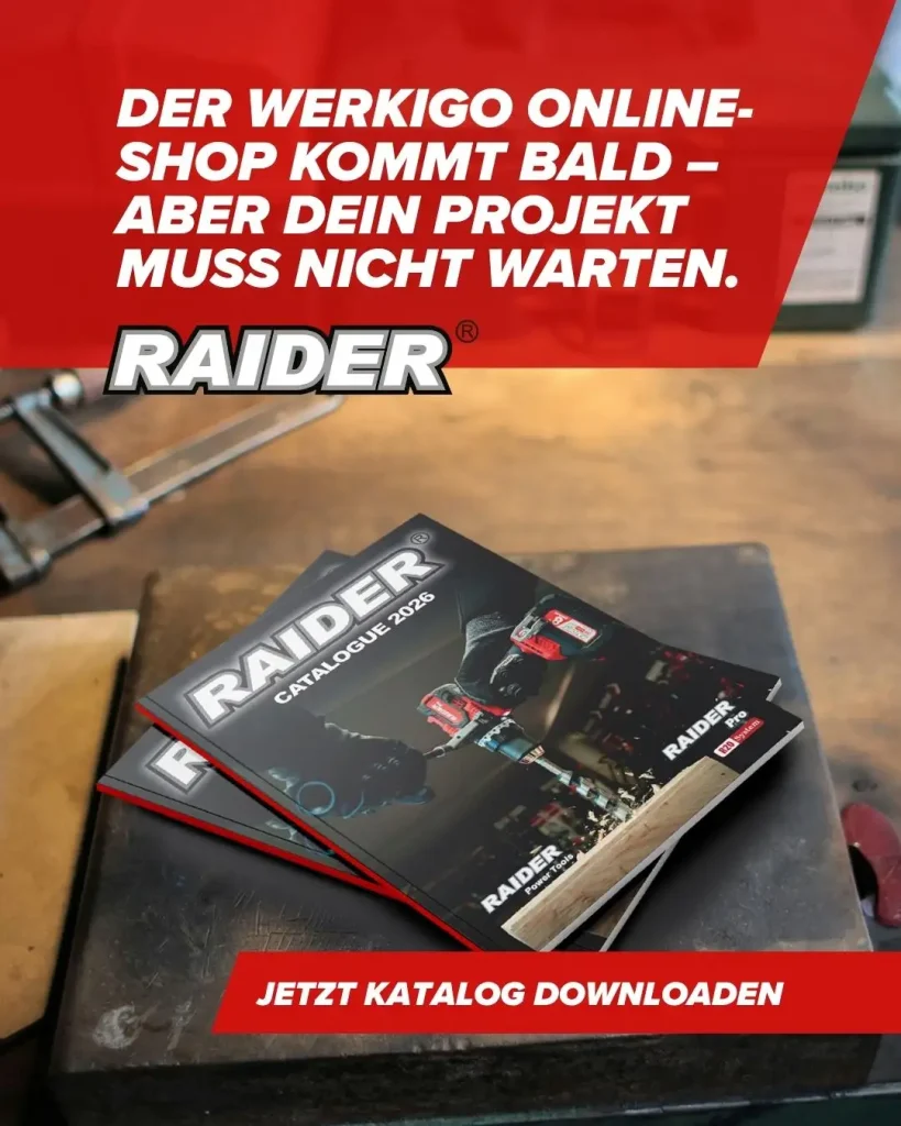 Social-Media-Grafik für Werkigo – Kachel-Design im Corporate-Look